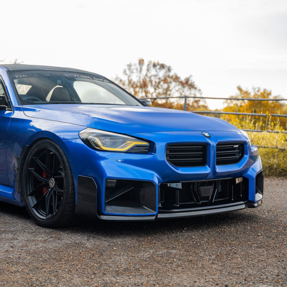 BMW G87 M2 Dry Carbon Fibre Front Air Ducts (G87 M2) On Car