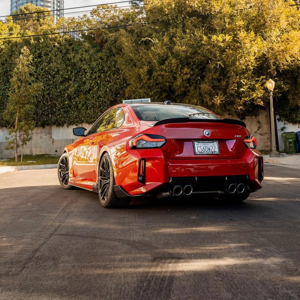 BMW G87 M2 Dry Carbon Fibre Rear Diffuser (G87 M2) On Car