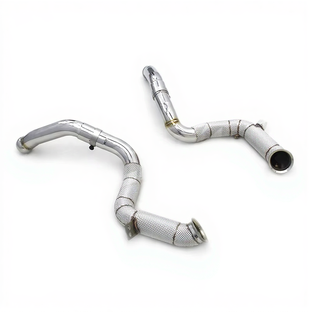 WSTN Mercedes Benz C63/C63S AMG 3.5" Catless Downpipes M177 4.0TT V8 (W205)