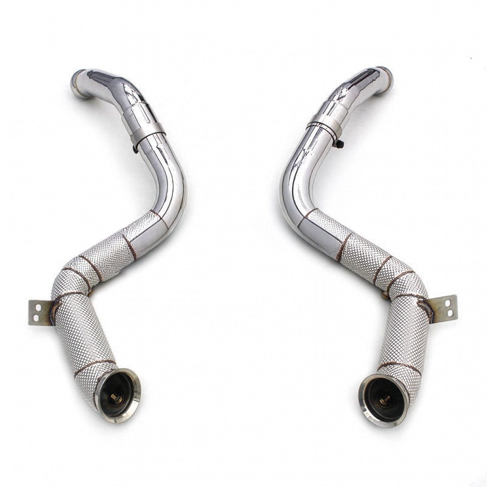 WSTN Mercedes Benz C63/C63S AMG 3.5" Catless Downpipes M177 4.0TT V8 (W205)