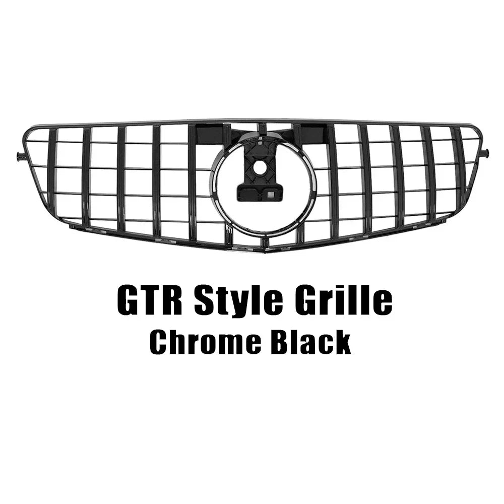 WSTN Mercedes C-Class W204 AMG Style GTR Front Grille Gloss Black 2008–2014 (C180/C200/C230/C250/C280/C300/C350)