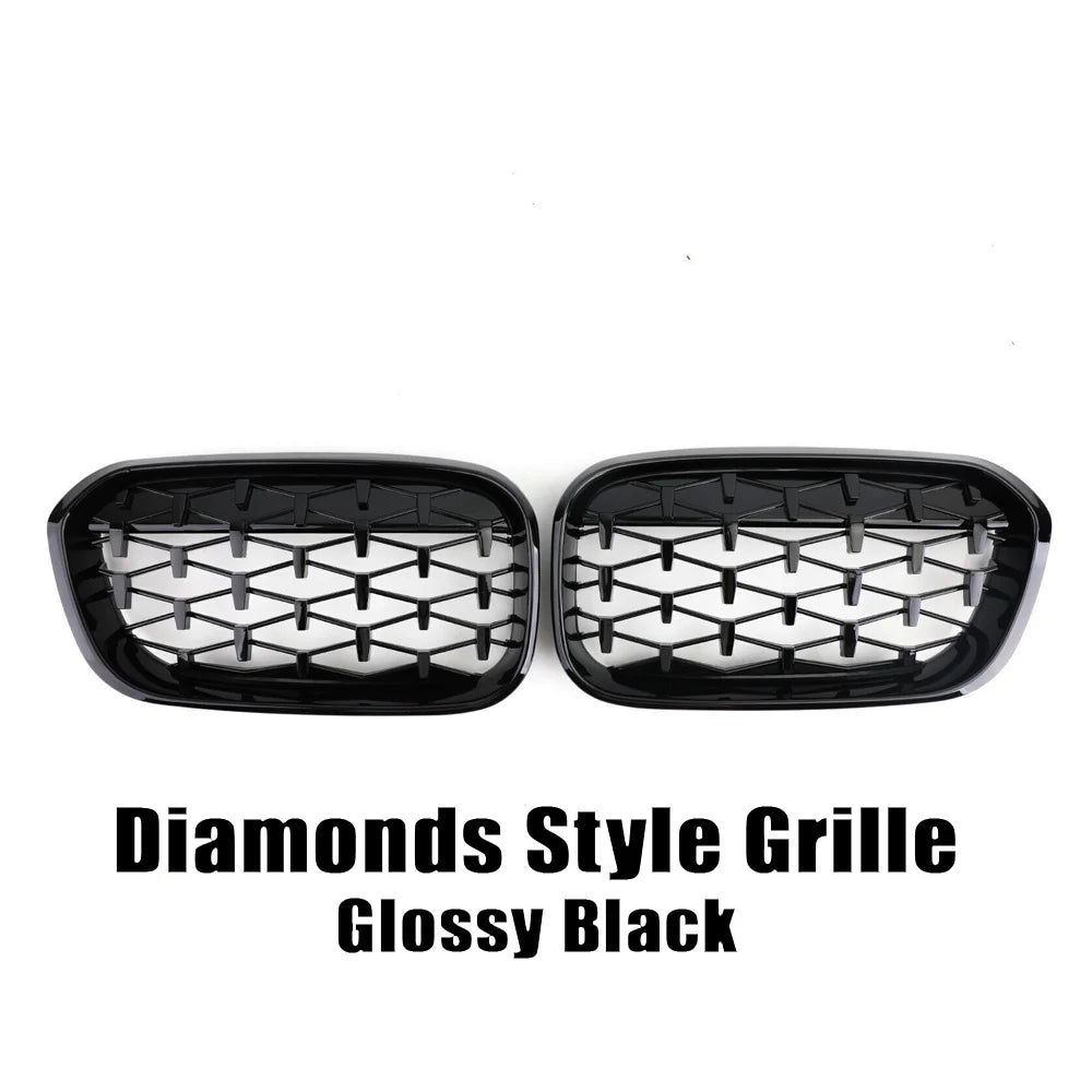 WSTN BMW 1 Series F20/F21 LCI Double-Slat Kidney Grilles Gloss Black 2015–2019 (Pair)