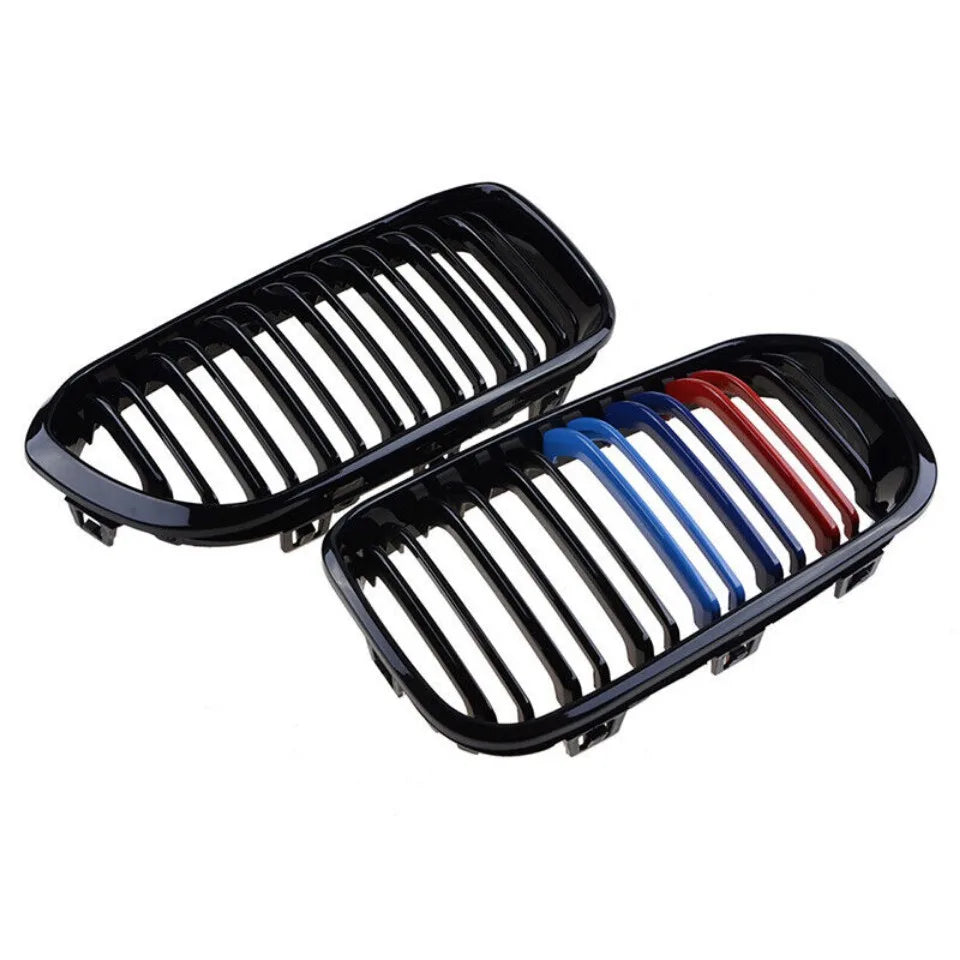 WSTN BMW 1 Series F20/F21 LCI Double-Slat Kidney Grilles Gloss Black 2015–2019 (Pair)