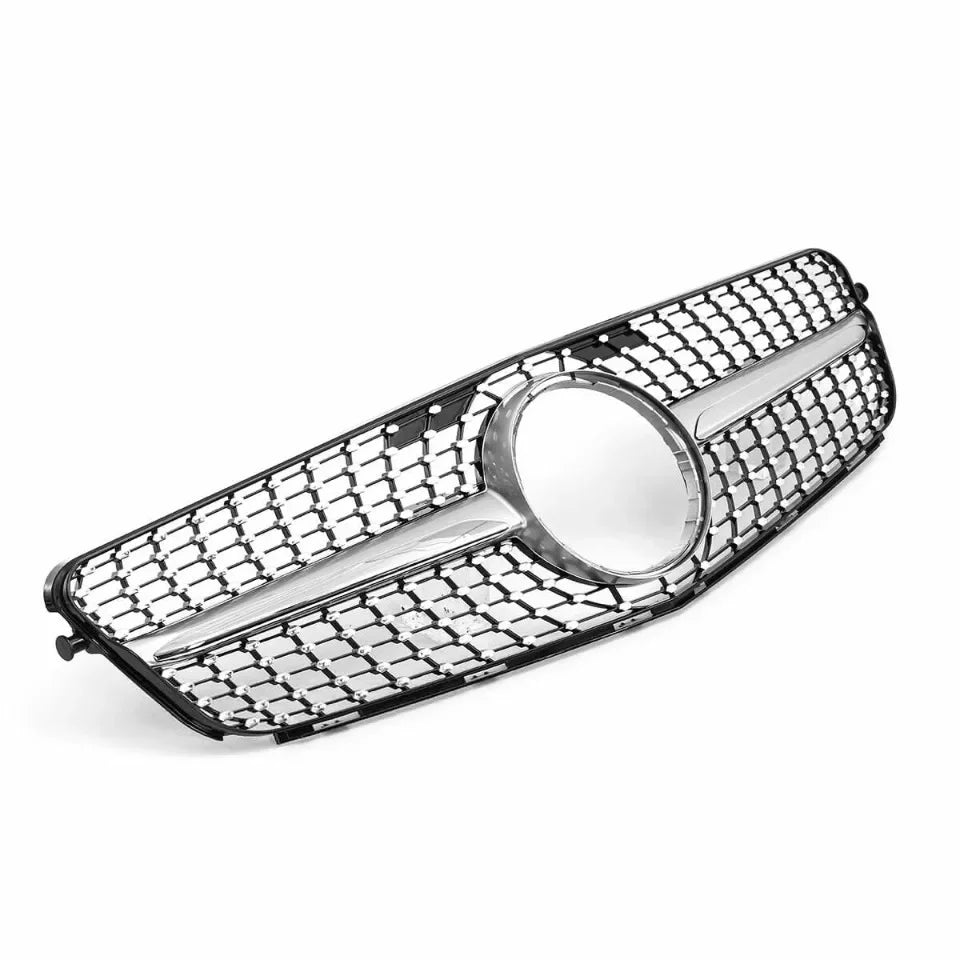 WSTN Mercedes C-Class W204 AMG Style GTR Front Grille Gloss Black 2008–2014 (C180/C200/C230/C250/C280/C300/C350)