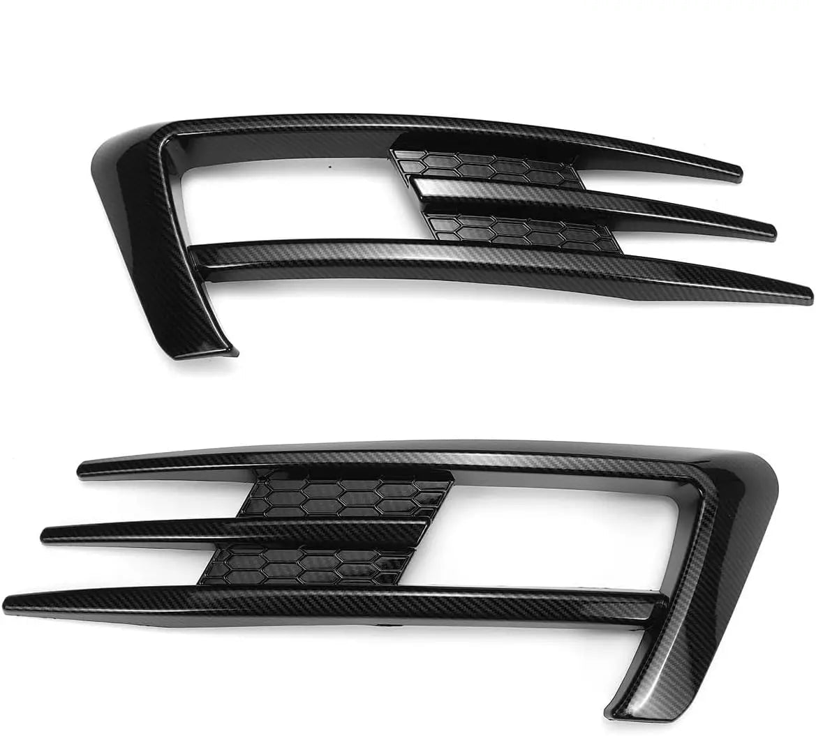 WSTN VW Golf 7 Mk7 GTI Gloss Black Front Fog Light Grilles Pair 2014–2017