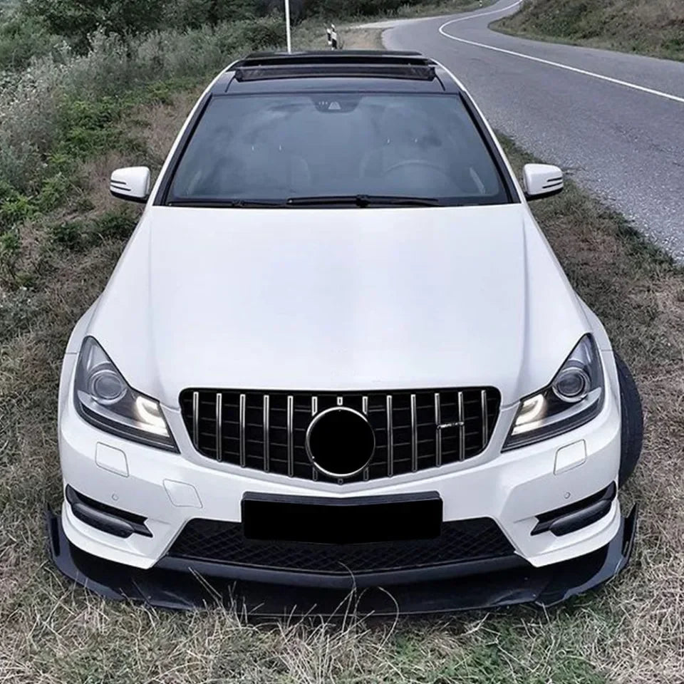 WSTN Mercedes C-Class W204 AMG Style GTR Front Grille Gloss Black 2008–2014 (C180/C200/C230/C250/C280/C300/C350)