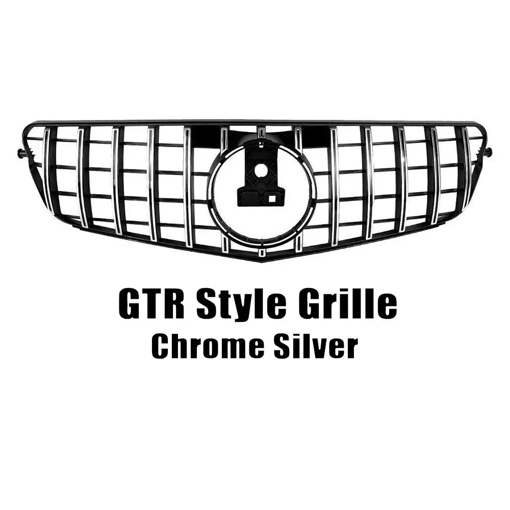 WSTN Mercedes C-Class W204 AMG Style GTR Front Grille Gloss Black 2008–2014 (C180/C200/C230/C250/C280/C300/C350)