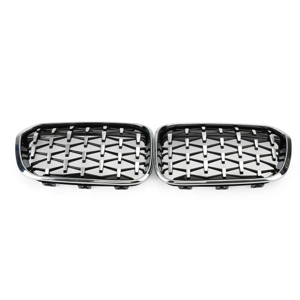 WSTN BMW 1 Series F20/F21 LCI Double-Slat Kidney Grilles Gloss Black 2015–2019 (Pair)