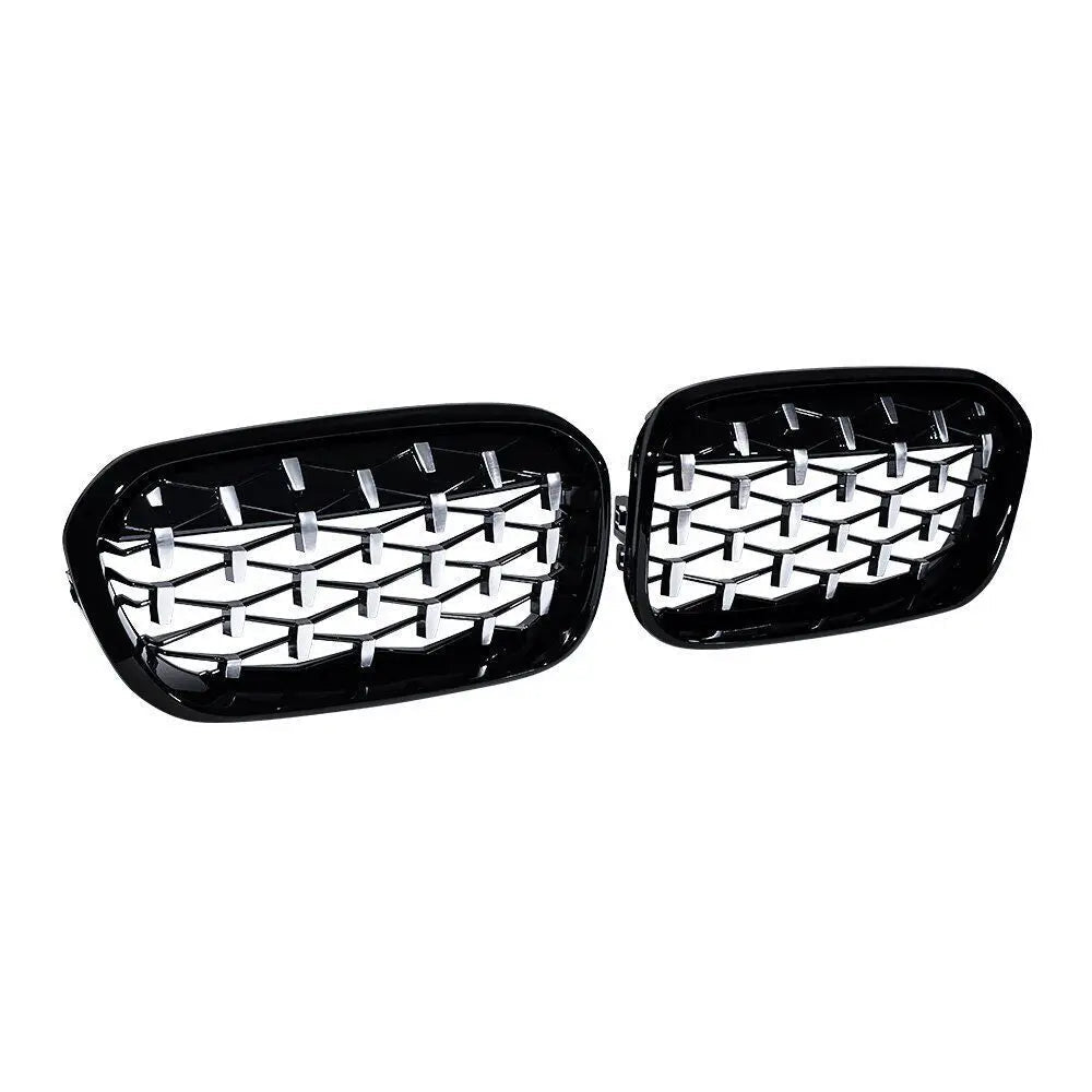 WSTN BMW 1 Series F20/F21 LCI Double-Slat Kidney Grilles Gloss Black 2015–2019 (Pair)