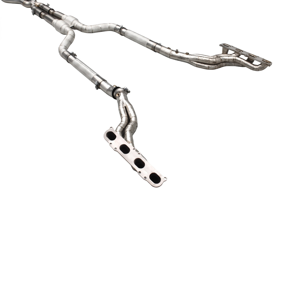 WSTN Performance Mercedes-Benz C63 AMG M156 W204 full exhaust system, long tube headers and head flanges