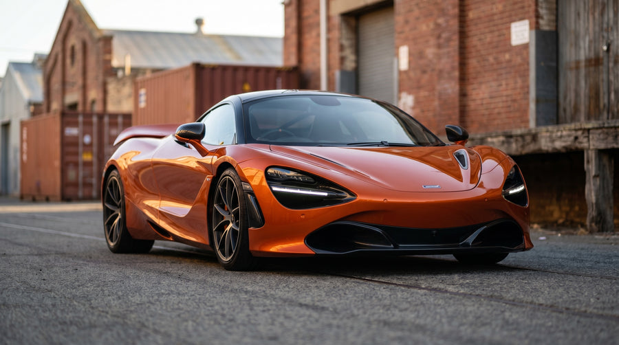 McLaren 720S Volcano Orange shallow DOF Fremantle WA