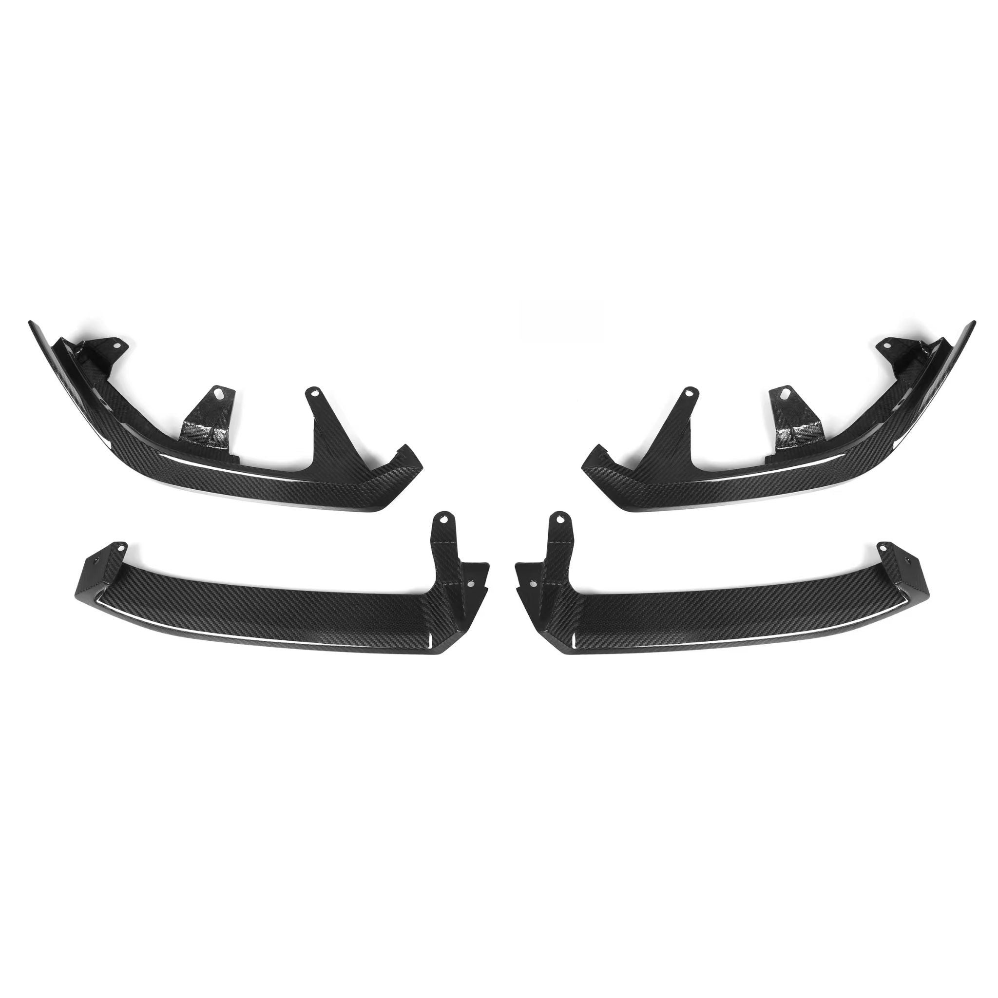 WSTN BMW 5 Series / i5 G60 Pre Preg Carbon Fiber Front Splitter (G60/G61/G68)