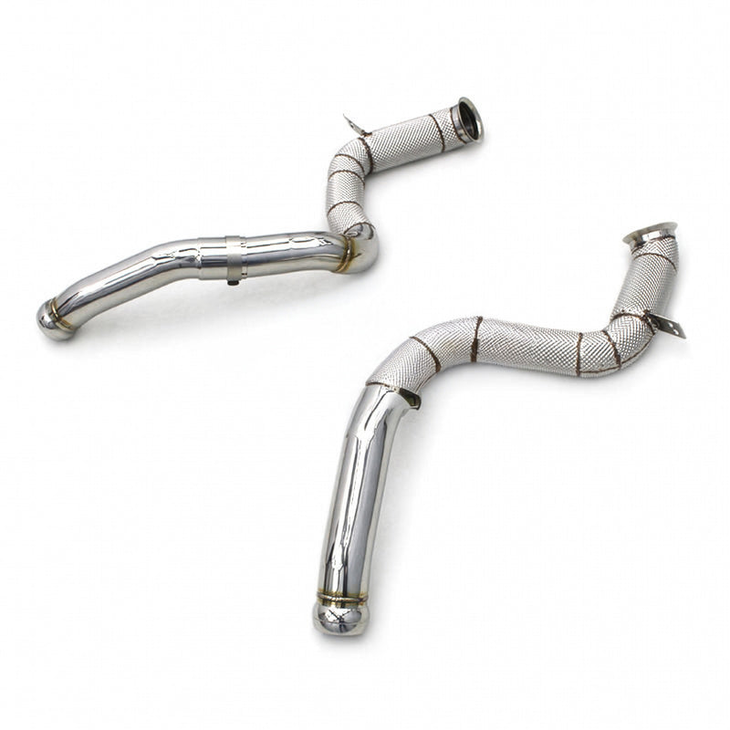 WSTN Mercedes Benz C63/C63S AMG 3.5" Catless Downpipes M177 4.0TT V8 (W205)