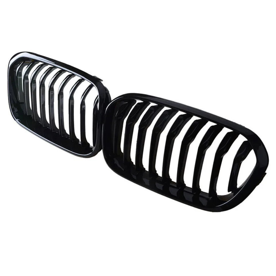 WSTN BMW 1 Series F20/F21 LCI Double-Slat Kidney Grilles Gloss Black 2015–2019 (Pair)