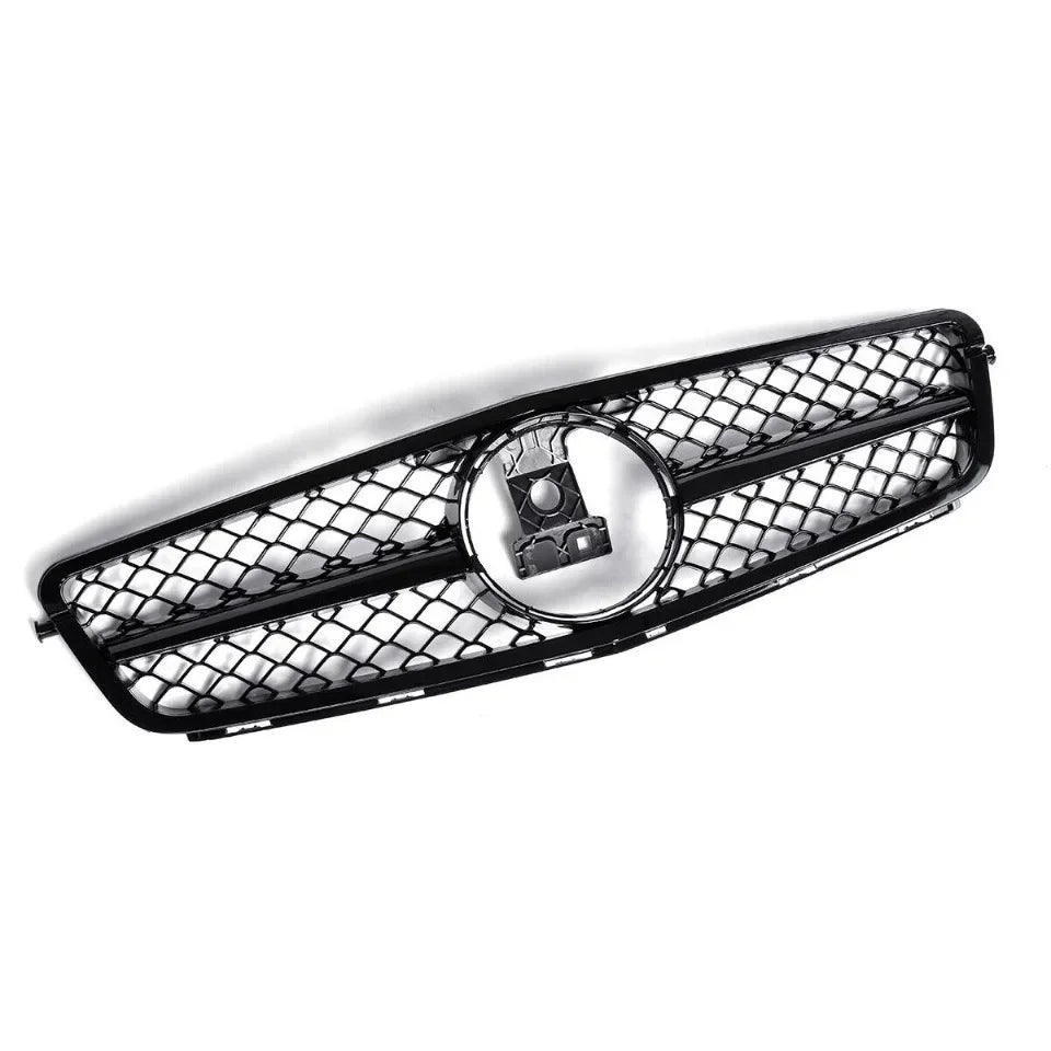 WSTN Mercedes C-Class W204 AMG Style GTR Front Grille Gloss Black 2008–2014 (C180/C200/C230/C250/C280/C300/C350)