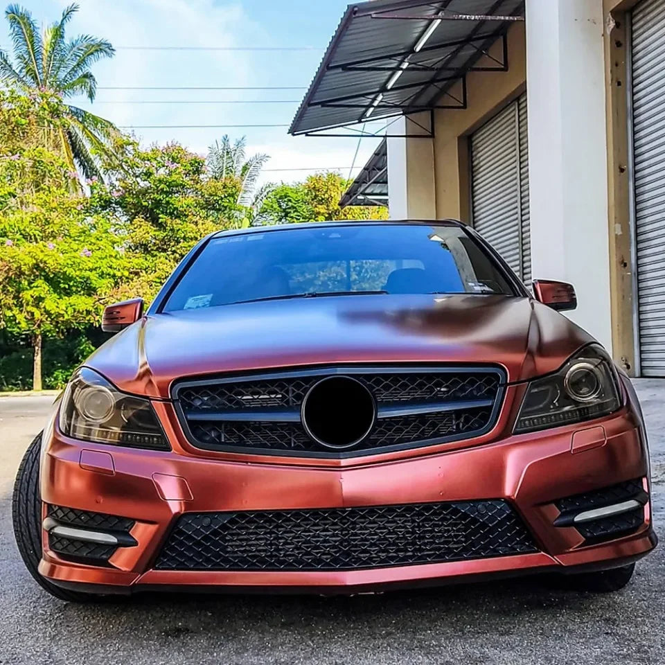WSTN Mercedes C-Class W204 AMG Style GTR Front Grille Gloss Black 2008–2014 (C180/C200/C230/C250/C280/C300/C350)