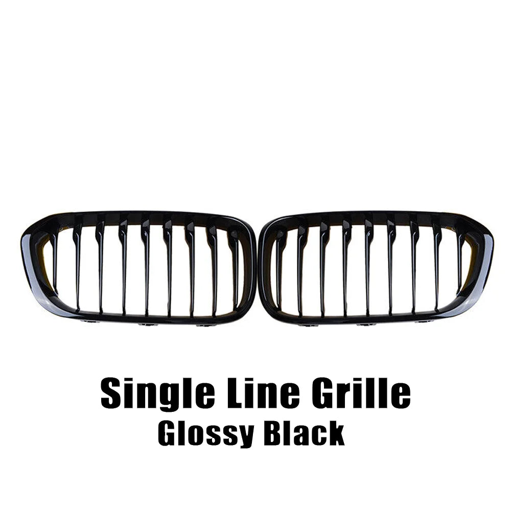 WSTN BMW 1 Series F20/F21 LCI Double-Slat Kidney Grilles Gloss Black 2015–2019 (Pair)