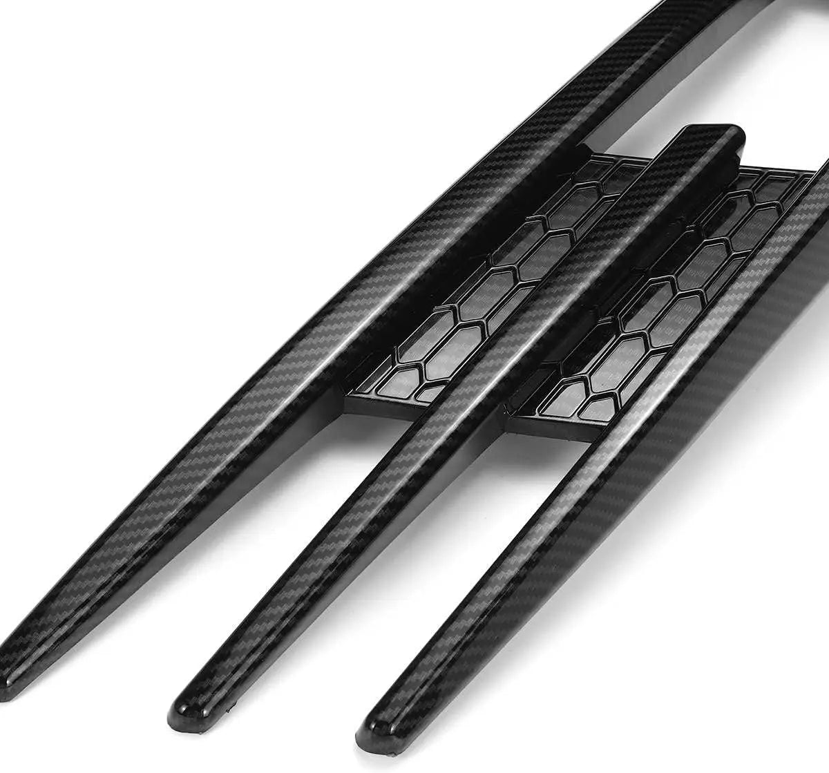 WSTN VW Golf 7 Mk7 GTI Gloss Black Front Fog Light Grilles Pair 2014–2017