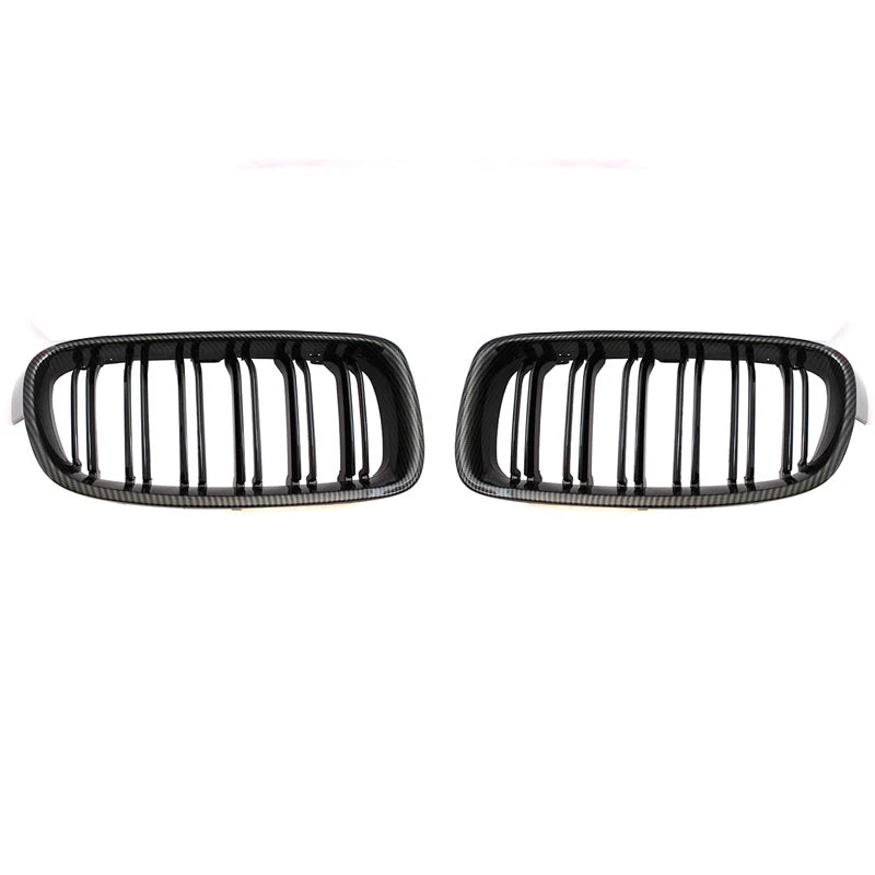 WSTN BMW 3 Series F30/F31/F35 Dual-Slat Kidney Grilles Gloss Black ABS 2012–2018 (320i/325i/328i)