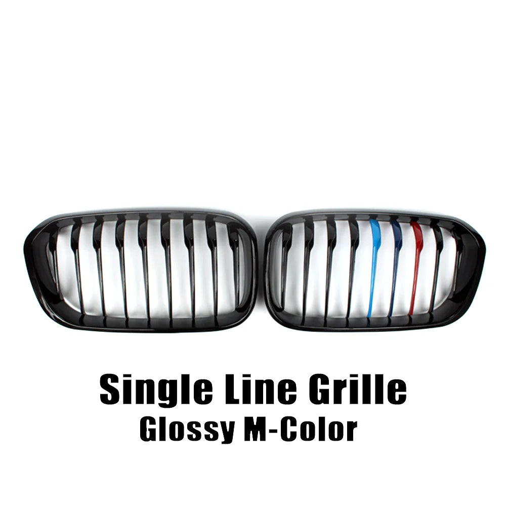 WSTN BMW 1 Series F20/F21 LCI Double-Slat Kidney Grilles Gloss Black 2015–2019 (Pair)