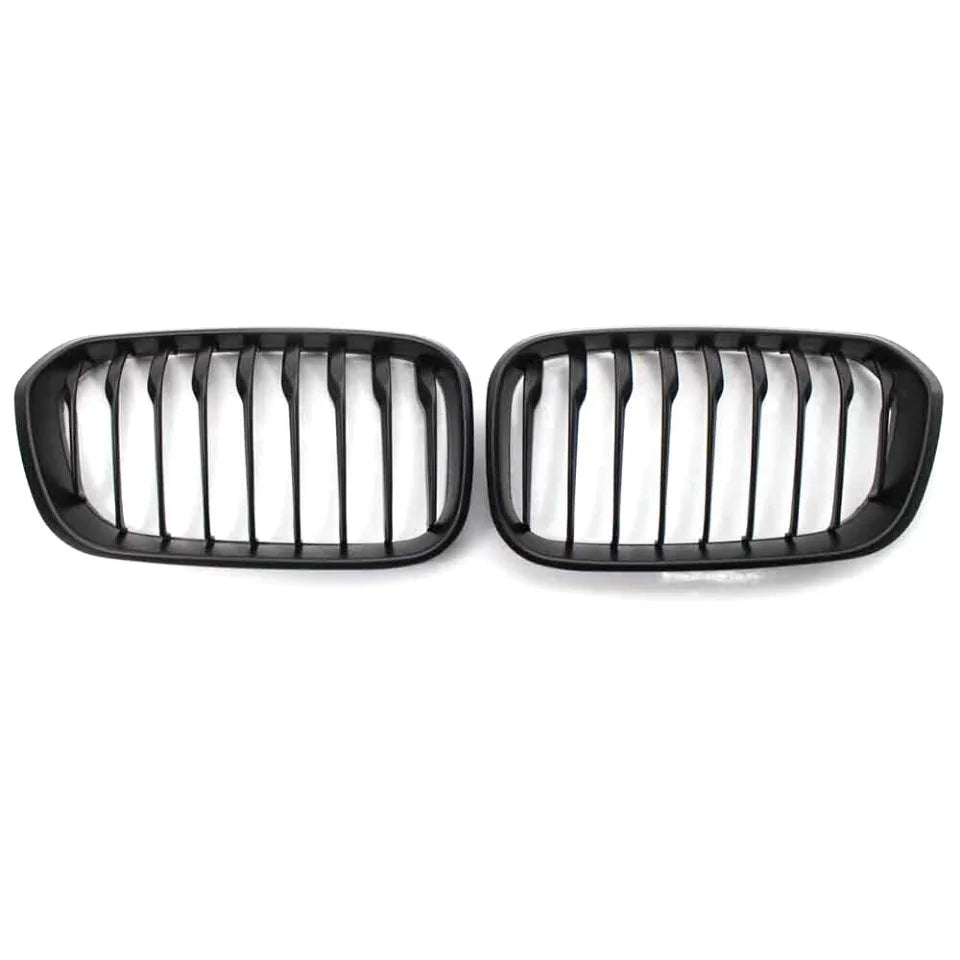 WSTN BMW 1 Series F20/F21 LCI Double-Slat Kidney Grilles Gloss Black 2015–2019 (Pair)