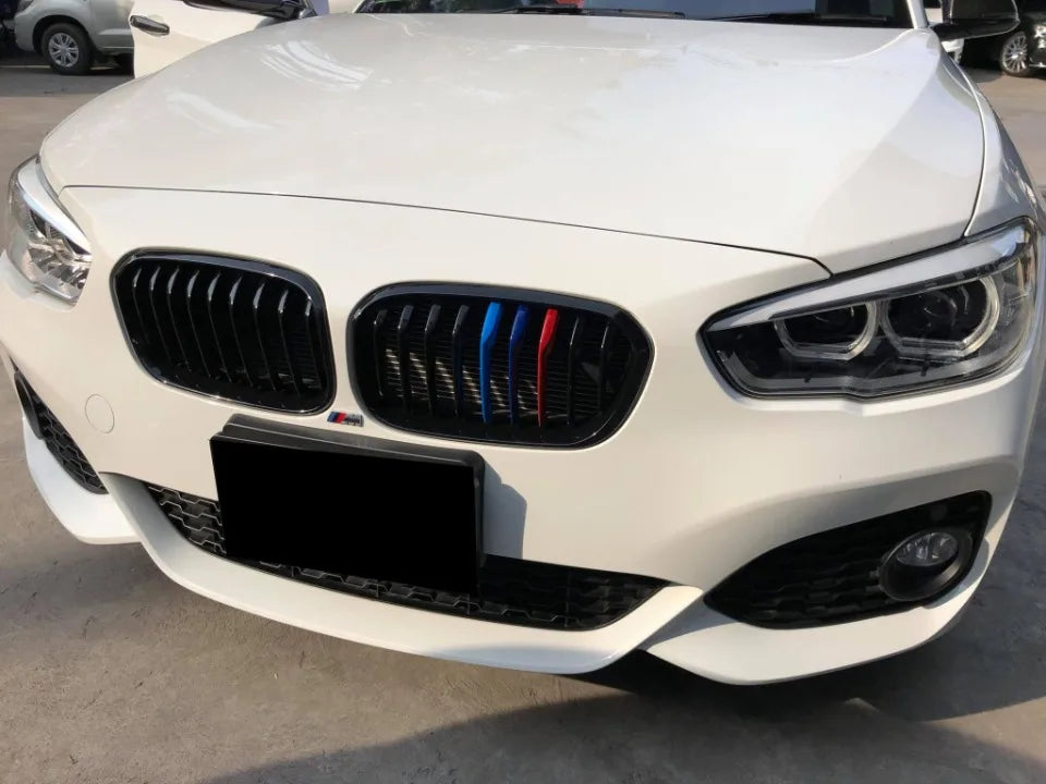 WSTN BMW 1 Series F20/F21 LCI Double-Slat Kidney Grilles Gloss Black 2015–2019 (Pair)