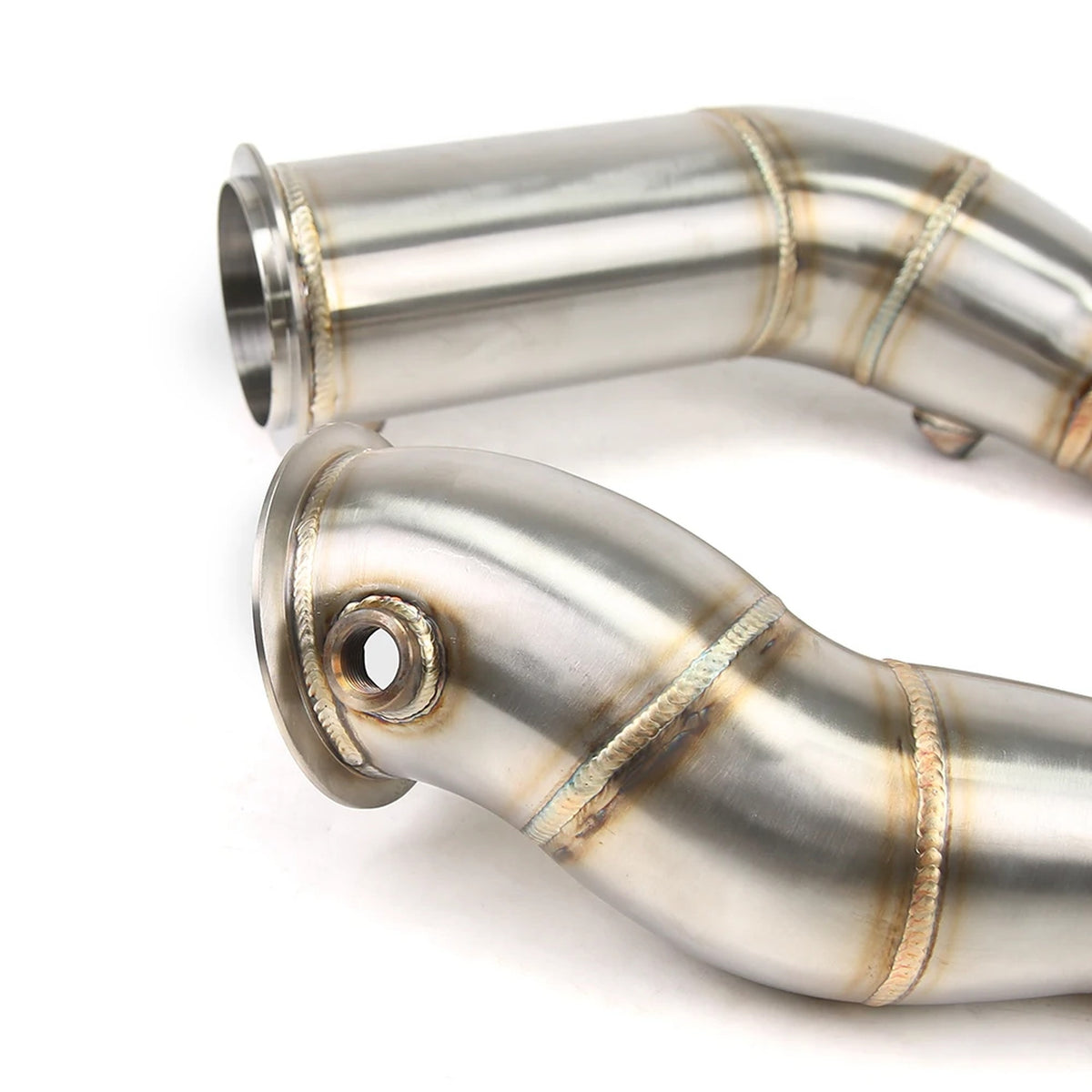 BMW X3M/X4M S58 catless downpipes, No Heat Shielding option