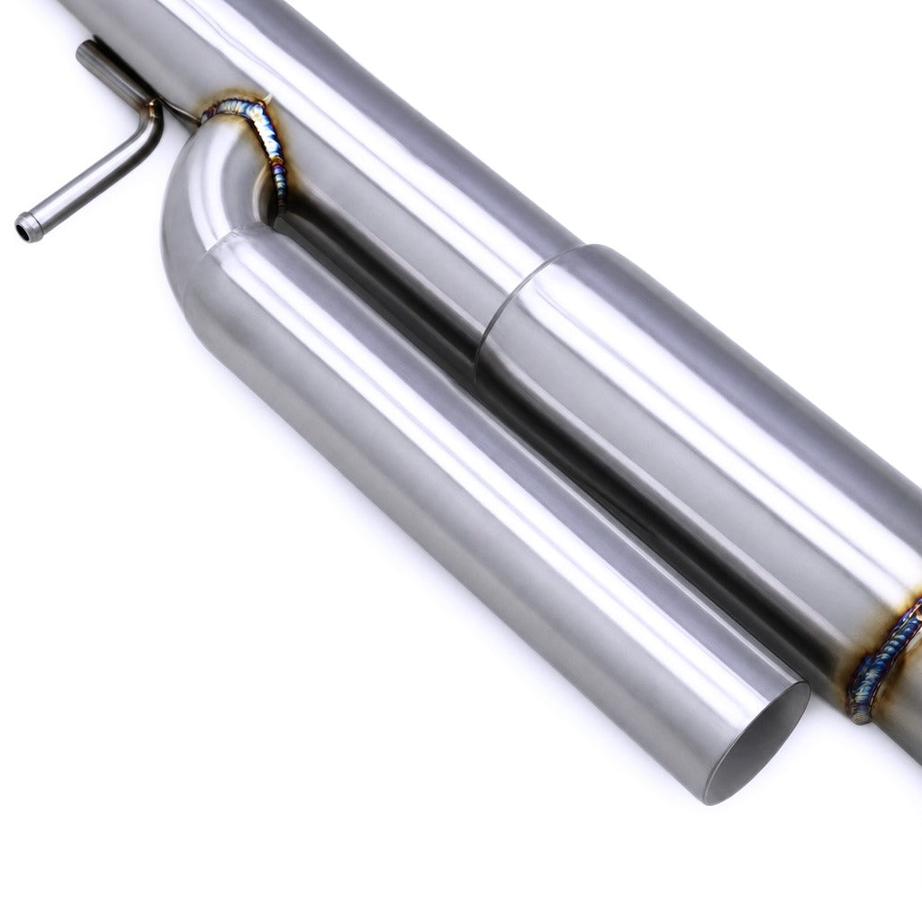 WSTN Performance Toyota GR Yaris G16E-GTS catback exhaust, T304 stainless pipe and valve detail