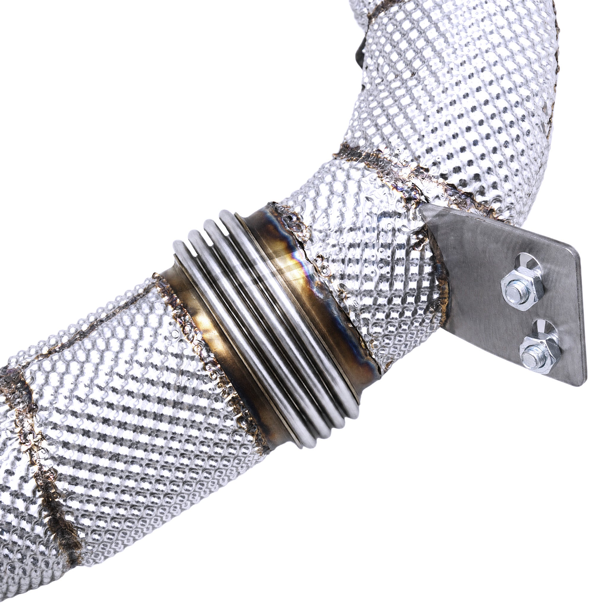 WSTN Performance Mercedes-AMG GT/GTS M178 4.0TT Catless Downpipe C190 — mandrel bend routing around chassis rail