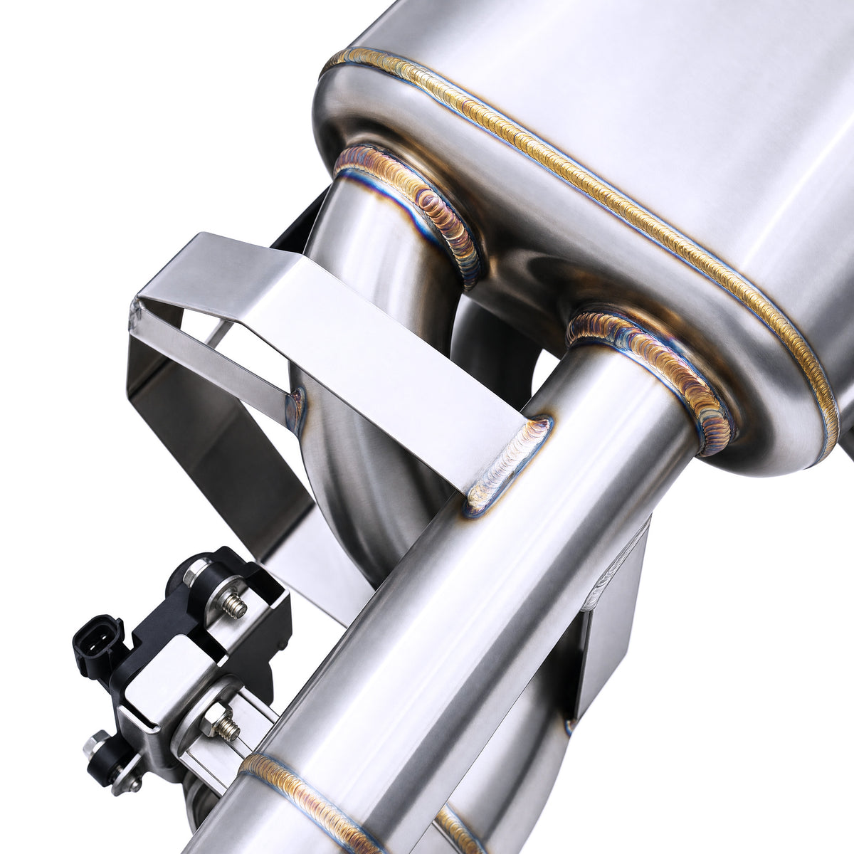 WSTN Performance Porsche 911 GT3 RS 9A1 4.0 NA Valved Catback 992 — inlet flange and mandrel bend routing