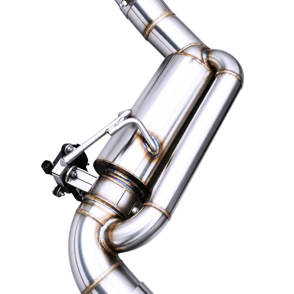 WSTN Performance Toyota Supra B58 A90 Electronic Valve Catback, valve control housing and TIG welds