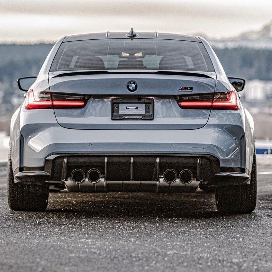 WSTN BMW 'MP' Style Rear Diffuser In Dry Carbon Fibre (G80/G82)