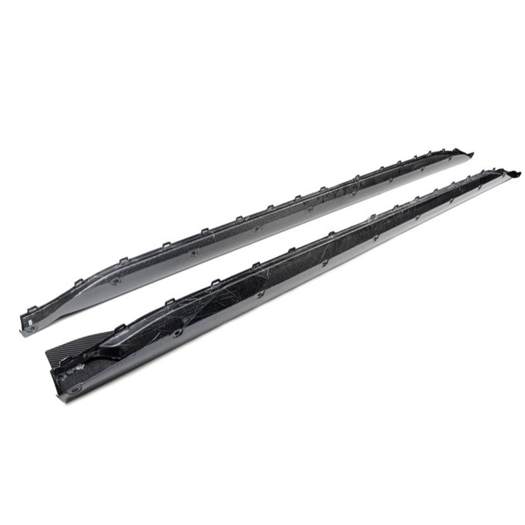 WSTN BMW 'MP' Style Side Skirts In Dry Carbon Fibre (G80/G82)